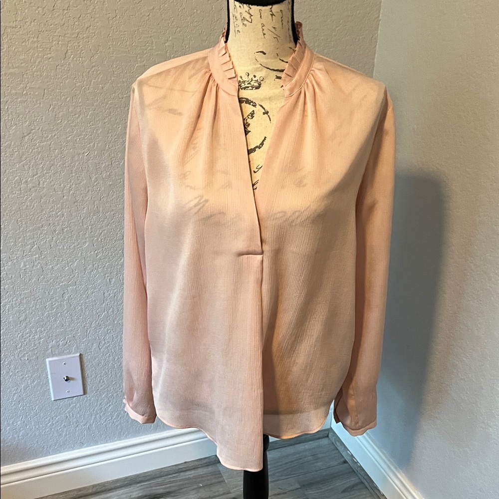 Ann Taylor Blush Pink Blouse